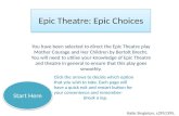 Epic Theatre: Epic Choices