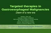 Targeted therapies in Gastroesophageal  Malignancies Dawn of a new era
