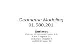 Geometric Modeling 91.580.201