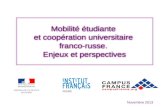 Mobilité étudiante  et c oopération universitaire franco-russe.  Enjeux et perspectives