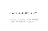 Community GIS in NYC