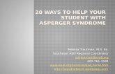 20 Ways to help your student with Asperger Syndrome