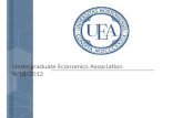 Undergraduate Economics Association 9/18/2012