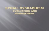 SPINAL  DYSRAPHism  evaluation and management