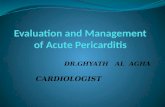 Evaluation and Management of Acute  Pericarditis