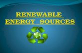 RENEWABLE  ENERGY  SOURCES