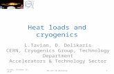 Heat loads and cryogenics