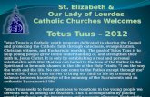 St. Elizabeth &  Our Lady of Lourdes  Catholic Churches Welcomes Totus Tuus  – 2012