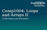 Comp1004: Loops and Arrays II