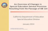 California Department of Education Special Education Division January 2014