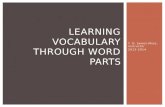 Learning Vocabulary Through Word Parts