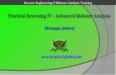Practical Reversing  IV  –  Advanced Malware  Analysis
