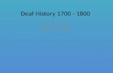 Deaf History 1700 - 1800