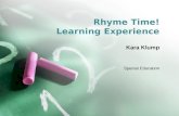 Rhyme Time! Learning Experience