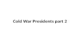 Cold War  Presidents part 2