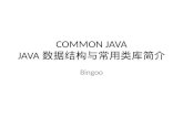 COMMON JAVA JAVA 数据结构与常用类库简介