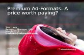 Premium Ad-Formats: A price worth paying?