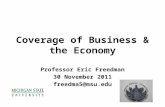 Coverage of Business & the Economy