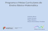 Programa e Metas Curriculares do Ensino  Básico-Matemática