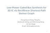Low-Power Gated Bus Synthesis for 3D IC via Rectilinear Shortest-Path Steiner Graph