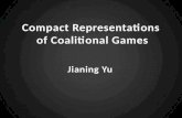 Compact Representations  of Coalitional Games