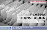 Plasma transfusions