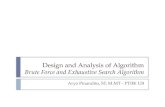 Design and Analysis of Algorithm Brute Force and Exhaustive Search Algorithm