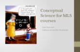 Conceptual Science for MLS courses