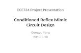 ECE734 Project Presentation Conditioned Reflex Mimic Circuit Design