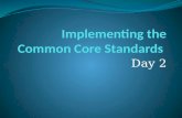 Implementing the Common Core Standards