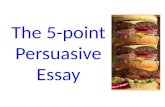 The 5-point Persuasive Essay