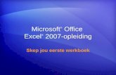Microsoft ®  Office  Excel ®  2007-opleiding
