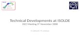 Technical Developments at ISOLDE ISCC Meeting 3 rd  November 2008