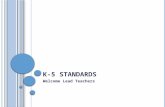K-5 Standards