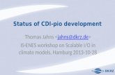 Status of CDI-pio development