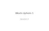 Block ciphers 1
