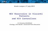 HIV Reservoirs in Visconti Patients  and HIV Controllers