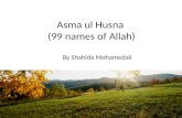 Asma ul Husna  (99 names of Allah)