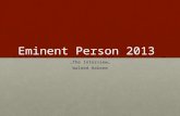 Eminent Person 2013