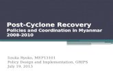 Post-Cyclone Recovery Policies and Coordination in Myanmar 2008-2010