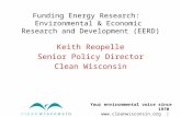 Funding Energy Research:   Environmental & Economic  Research and Development (EERD)