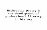 Ecphrastic poetry & the development of professional literacy in  history