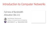 Fairness of Bandwidth Allocation (§ 6.3.1)