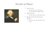 Periods of Music