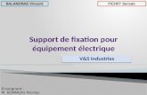 Support de fixation pour équipement électrique