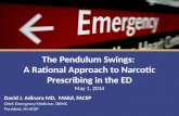 The Pendulum Swings:  A Rational Approach to Narcotic Prescribing in the ED