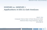 MVEMD vs. MDEMD + Applications in EEG & Gait Analyses