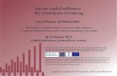 Human capital spillovers:  The importance of training Mary O’Mahony *   and Rebecca Riley **