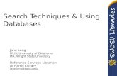 Search Techniques & Using Databases