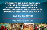 Jean NDIMUBANDI,  PhD Université du Burundi